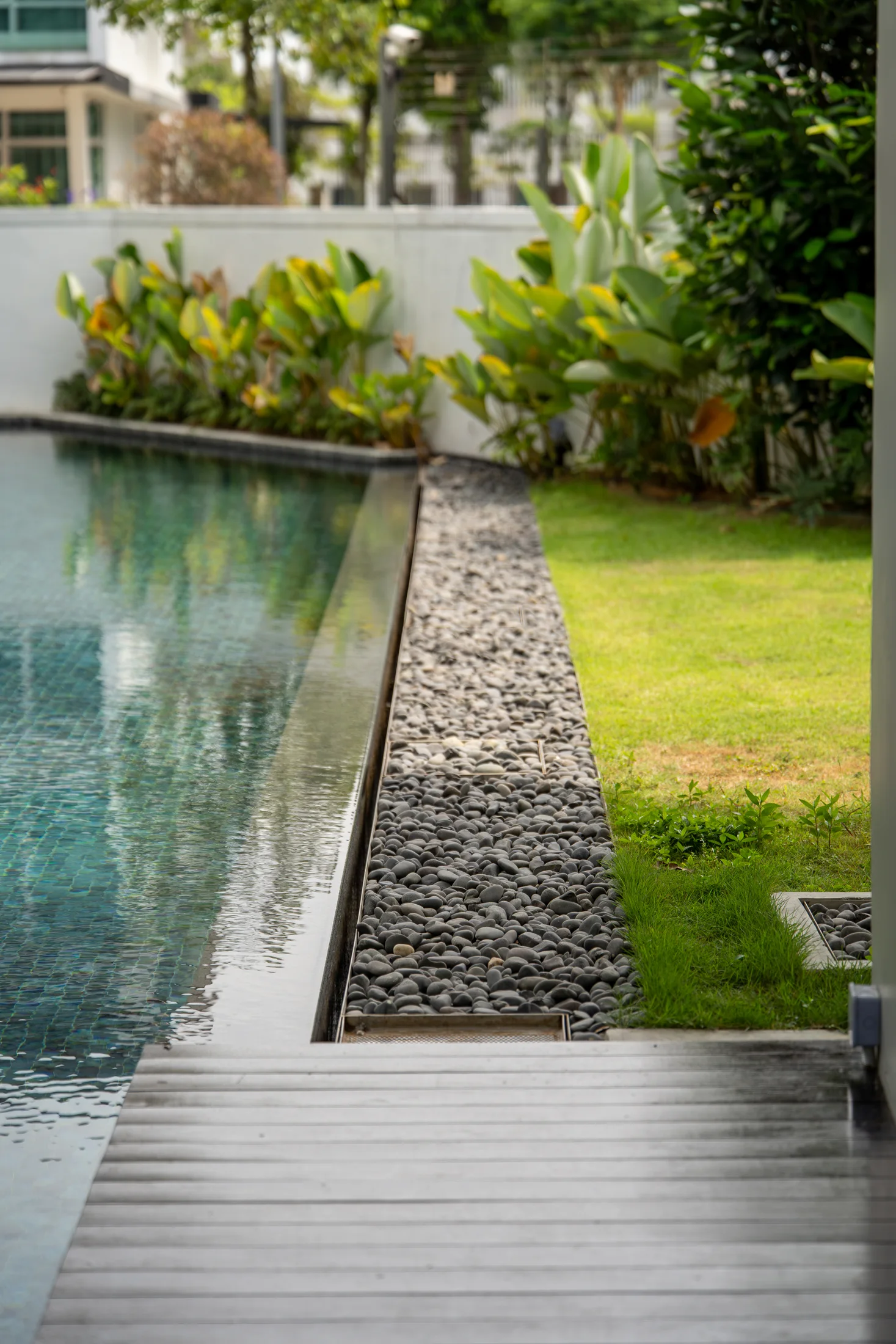 Pool edge and garden detail