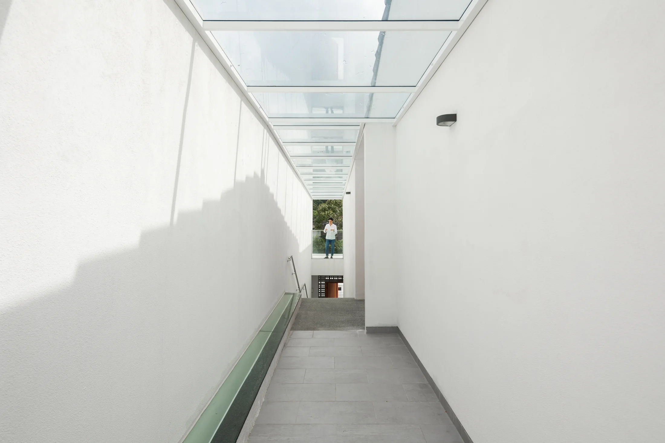 Skylit passage