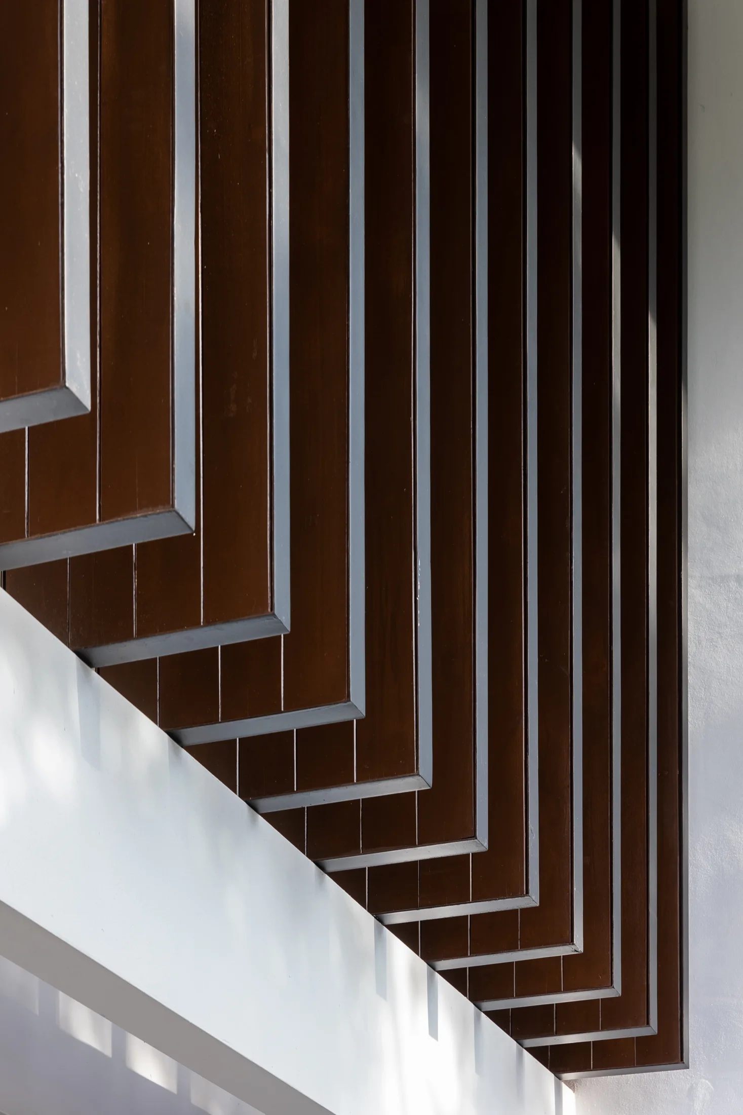 Stair and timber slat detail