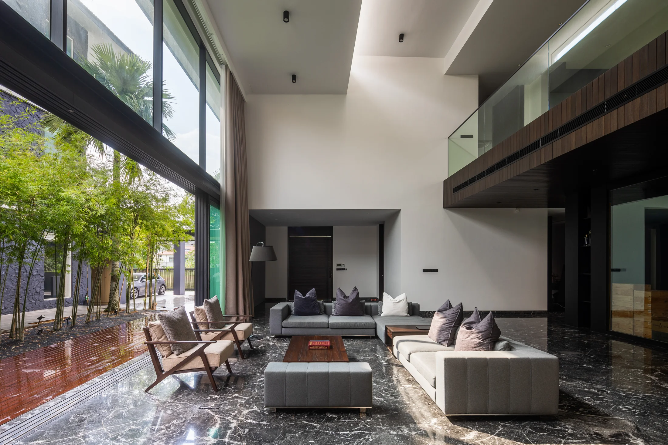 Double-height living space
