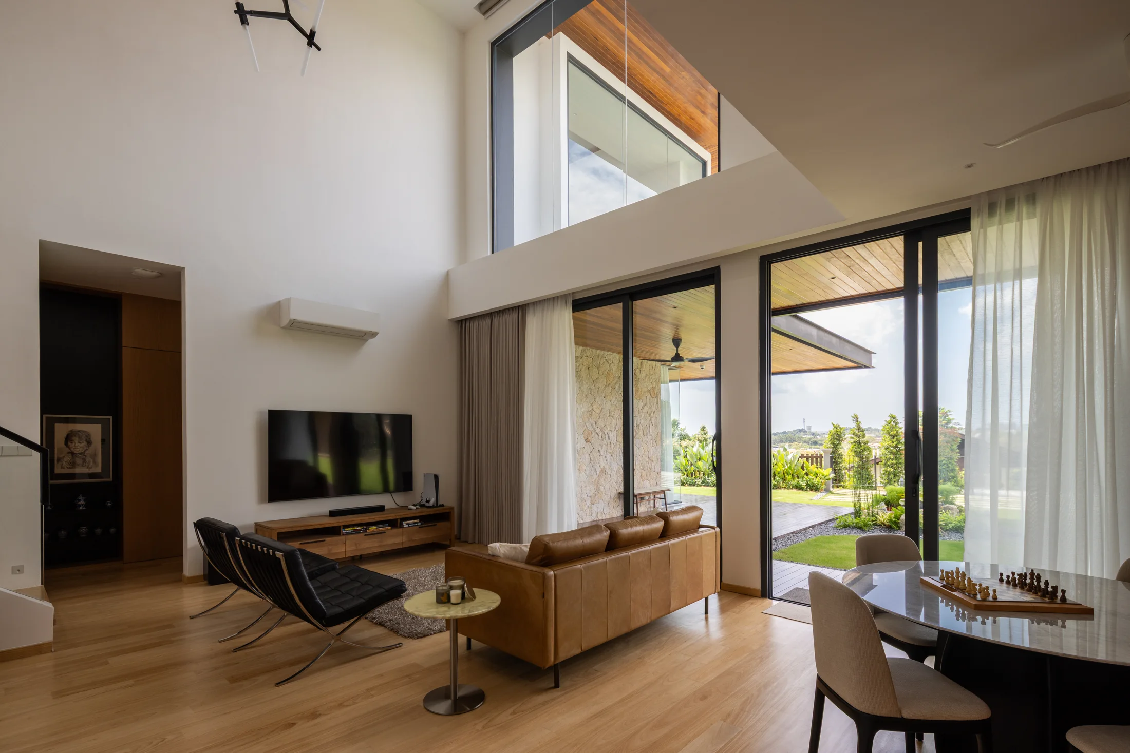 Double-height living space