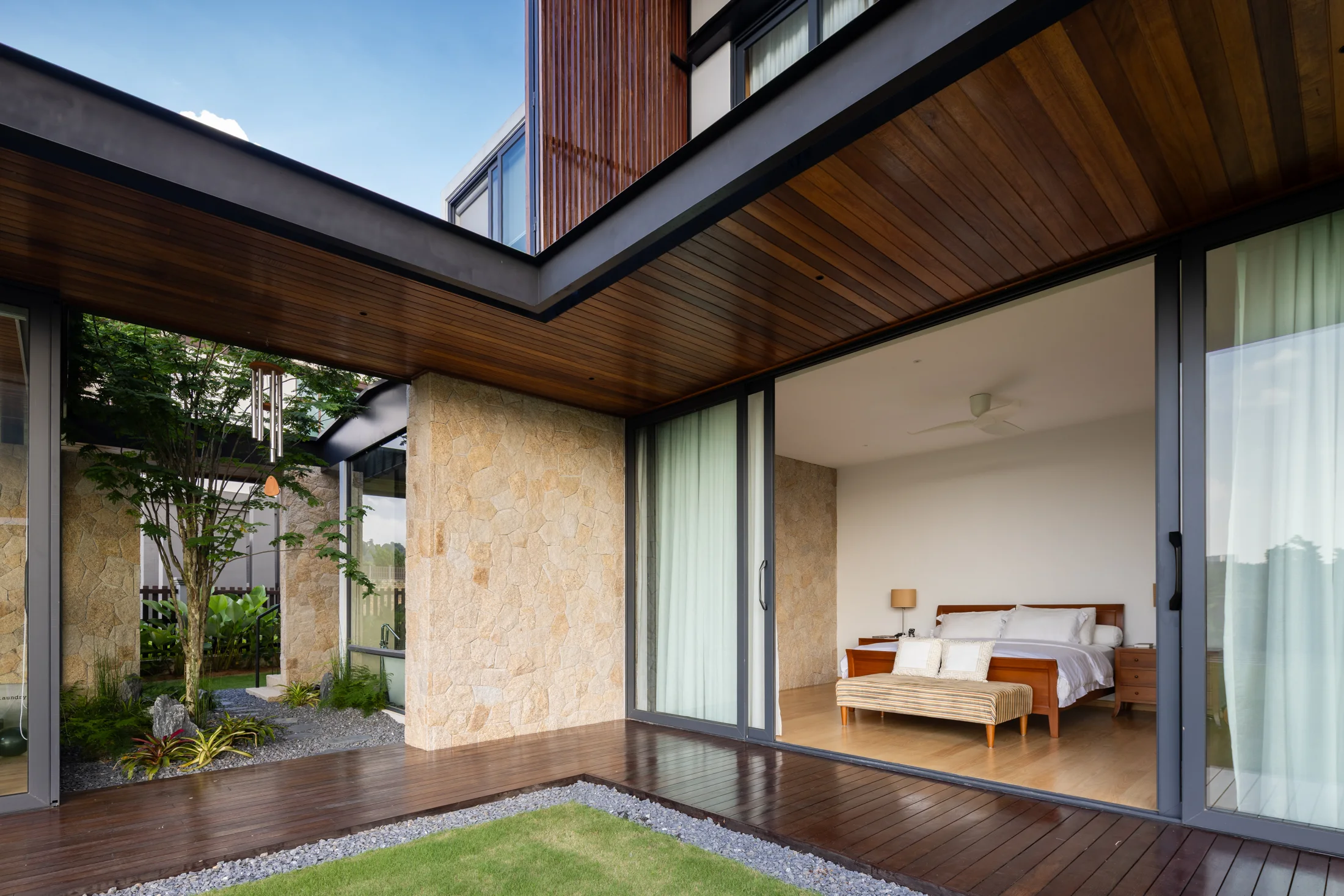 Sheltered courtyard